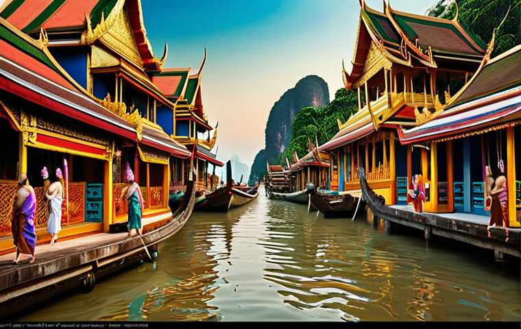 ** "Artist creatively mixing limited color palette, Thai art style, vibrant."

**