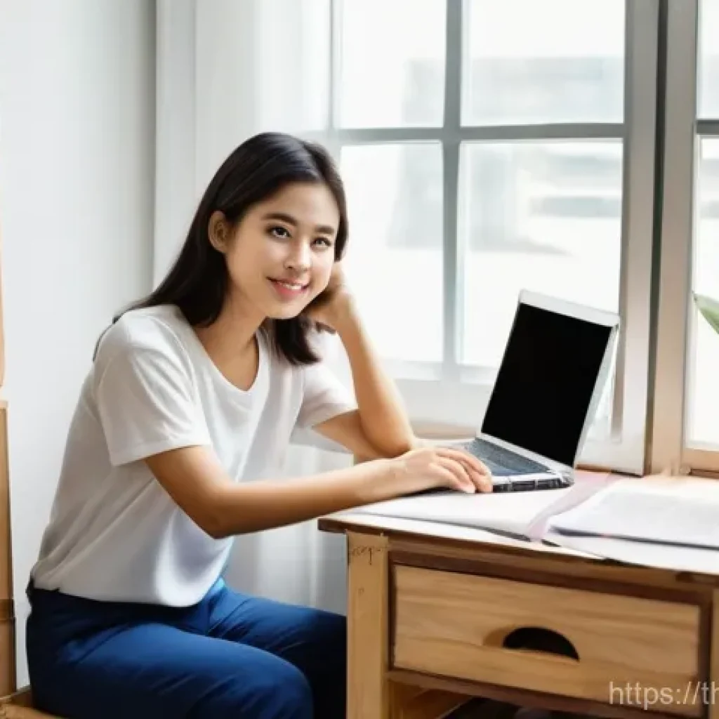 제약 기반 창의성을 위한 체험 중심의 학습법 - **Prompt:** A vibrant, eye-level shot of a cozy, small home office in a modern Thai apartment. A you...