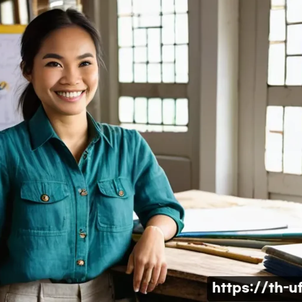 제약 기반 창의성의 글로벌 성공 사례 - **"A resourceful Thai female entrepreneur, in her late 20s, with a warm smile, stands proudly in her...
