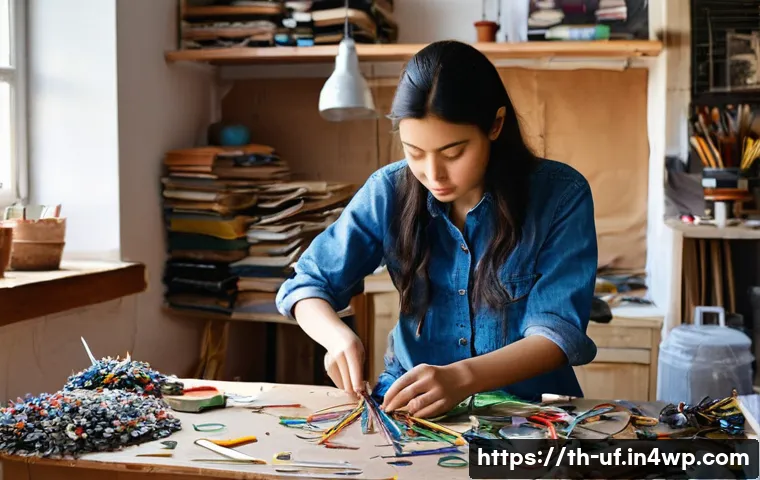 제약 기반 창의성의 심리학 - **Prompt 1: Resourceful Artist in a Cozy Studio**
    "A young female artist, in her early twenties,...
