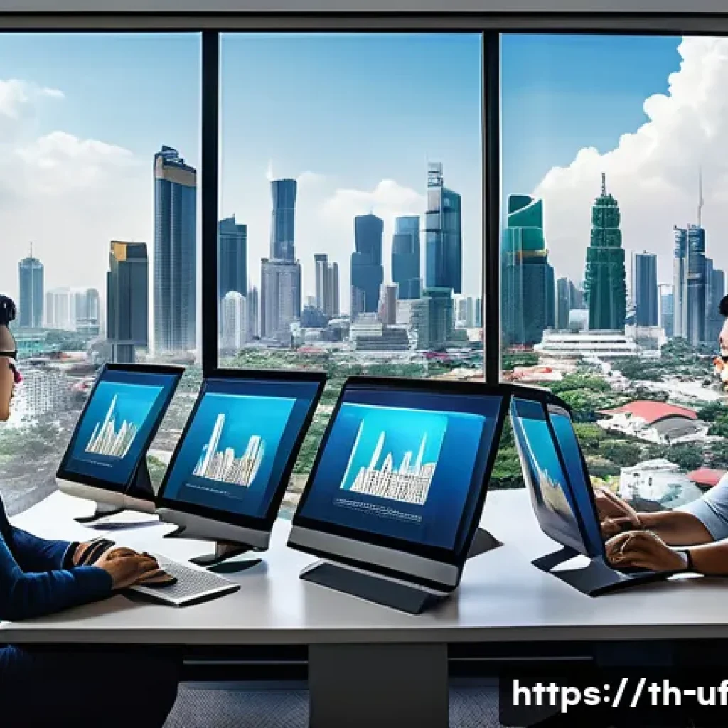 제약 기반 창의성을 활용한 데이터 분석 - A dynamic office scene set in Bangkok with a diverse team of professionals collaborating on data ana...